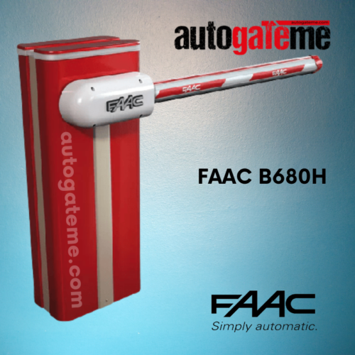 FAAC B680H B680 boom barrier drop arm gate in Saudi Arabia suppliers distributor gates Riyadh Jeddah Dammam Al Khobar NEOM Aramco Makkah Madinah Tabuk Qatar Doha Manama Bahrain Dubai Sharjah Ajman Abu Dhabi UAE